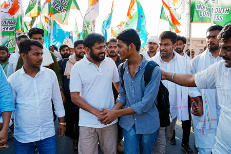 Kanhaiya Kumar criticises BJP over dynasty politics charges